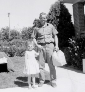 Debbie (4) with Dad